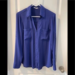 ✨✨✨Express blue button-up blouse